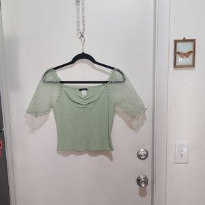 Elegant Green Women's Top